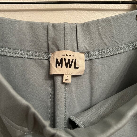 Madewell Pale Celadon Ponte Wide-Leg Pants, S - Picture 6 of 6